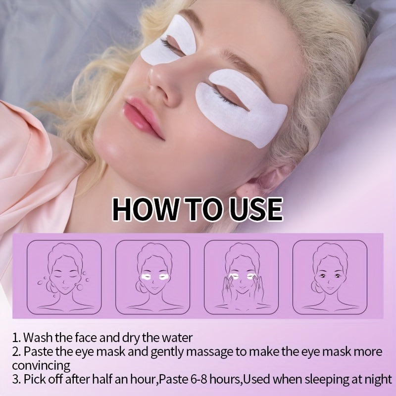 5pcs ILISYA C Hydrating & Eye Mask with Niacinamide & Hyaluronic Acid - Gel-Formula Circulating Patches Suitable for Light Beige Types, Under-Eye Care, Moisturizing for Smooth, Tender Light Beige - & (Before/After)
