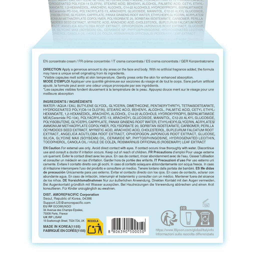 Ceramide Ato Concentrate Cream | Moisturizer for Dry & Sensitive Skin, 100Hr Lasting Hydration, for Face & Body, Gentle for Infants, Moisture Barrier Repair, Vegan Certified, 6.76 Fl.Oz.