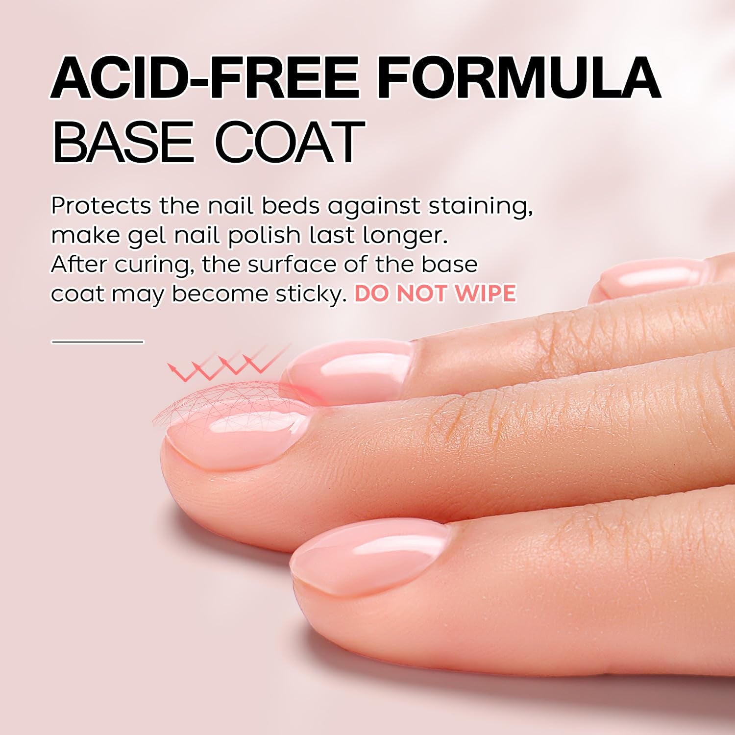 Nutrition Base Coat Soak off U V LED Hema Free Cruelty Free Vegan Gel Nail Polish